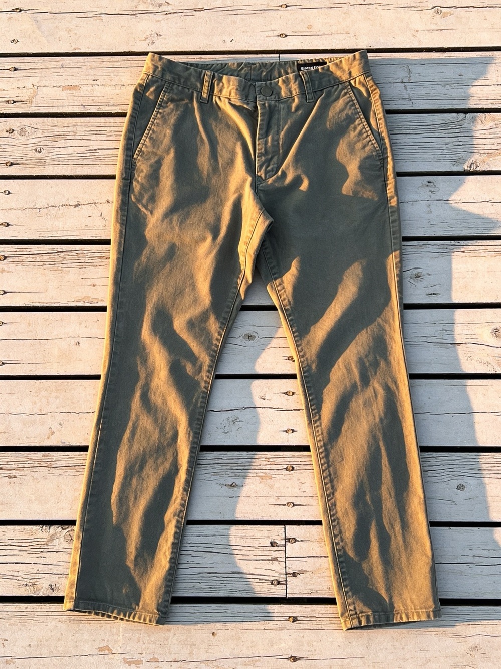 Bonobos Men's Olive Chino Pants - Classic Straight Fit size 31-28